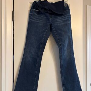 A Pea in the Pod Dark Blue Flare Jeans